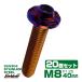 20�Z�b�g SUS304 �X�e�����X�� �t�����W�t�� �{�^���{���g M8�~40mm P1.25 �Z�p��  �Ă��`�^�� �X�m�[�w�b�h TR0492-20SET