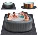 80 * 80 Inch Hot Tub Mat, Extra Large Inflatable Hot Tub Pad Out параллель импортные товары 