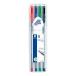  ste gong -(STAEDTLER) water-based pen toli plus 0.3mm triangle axis 4 color 334 SB4