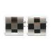 [ серп . запонки ателье ] silver two-tone запонки ( запонки кнопка ) sc025