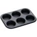  Tiger Crown маффин type чёрный 190×273×30mm Black маффин хлеб 6P steel силикон полимер покраска жаростойкий 250 раз 5068