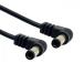 cablecc DC источник питания 5.5 x 2.1mm / 2.5mm мужской - 5.5 2.1/2.5mm мужской штекер кабель прямой угол 90 раз 60cm