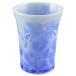  Kyoyaki Shimizu .... обжиг в печи свободный cup цветок кристалл ( синий ) KTA335