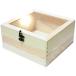 3world plain wood display case glass cover window can attaching square tree box SW1403(W23xD23xH12cm) extra-large 