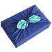  белый дом одноцветный furoshiki двусторонний окраска 100×100cm ( темно-синий × бледно-голубой )