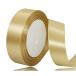 25mm Gold лента упаковка длина длина 22M атлас лента рукоделие ручная работа подарок упаковка для лента золотой цвет 