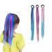 YFFSFDC hair ek stereo three braided 3 color Kids knitting stylish lovely wig Kids Dance Event Halloween hair ek stereo gla