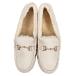 [ Kobe lettuce ] bit attaching fur moccasin [H568] LL suede beige 