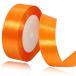 25mm orange атлас лента,23 метров рукоделие для ткань лента, подарок упаковка, волосы лента, день рождения . свадьба. оборудование орнамент 