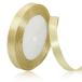 10mm Gold атлас лента,23 метров рукоделие для ткань лента, подарок упаковка, волосы лента, день рождения . свадьба. оборудование орнамент 