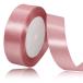 25mm rose Gold атлас лента,23 метров рукоделие для ткань лента, подарок упаковка, волосы лента, день рождения . свадьба. оборудование орнамент 