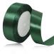 25mm темно-зеленый атлас лента,23 метров рукоделие для ткань лента, подарок упаковка, волосы лента, день рождения . свадьба. оборудование орнамент 