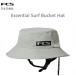 �������� FCS ESSENTIAL SURF BUCKET HAT LIGHT GREY �T�[�t�u�����h �T�[�t�n�b�g �T�[�t�L���b�v �ėp ���Ă��h�~ �T���V�F�[�h ���C�g�O���[ �X�q �n�b�g