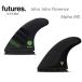 送料無料 FUTURE FIN ALPHA アルファ フューチャーフィン JJF JOHN JOHN FLORENCE ジョンジョン フローレンス Mサイズ 新品3本セット