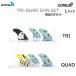 �������� L�T�C�Y 75Kg - 90Kg GORILLA FIN FCS2 PC TRI QUAD �T�[�t�B�� �S�����t�B�� �g���C �N�A�b�h�Z�b�g LARGE �V�i 5�{�Z�b�g