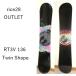  старый модель outlet распродажа Rice28 рис 28 Snowboard RT3V 136 Twin twin 