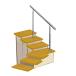  for entranceway handrail outdoors stair handrail, indoor and, outdoors. out step for stainless steel steel 304 handrail handrail slipping stop safety support ( complete kit )