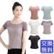  балет Leotard tops раунд шея cut and sewn короткий рукав грудь с карманом Junior взрослый сетка модный стрейч урок для одежда 