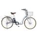 21 технология (21Technology) велосипед с электроприводом складной велосипед Shimano производства 3 ступени переключение скоростей 24 дюймовый DA243( жемчужно-белый )