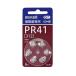 mak cell (maxell) PR41A6BSMF слуховой аппарат специальный кнопка форма воздух цинк батарейка PR ~ вода серебряный 0 использование ~ 6 штук 