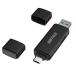  Buffalo (BUFFALO) BSCR130U3CBK USB3.2 Type-C устройство для считывания карт Type-C/Type-A подключение USB3.1 * смартфон * планшет соответствует 