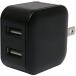 miyosiIPA-US03 BK черный тонкий USB-AC адаптер 2 порт автоматика мощность управление IC установка 