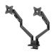 Sanwa Supply CR-LAC2403BK монитор arm двойной газ springs тип тонкий Short зажим черный 
