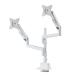  Sanwa Supply CR-LAC2407W монитор arm двойной газ springs тип фигурная скобка модель белый 