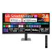 LG electronics (LG) 34U620SB-B LG Smart Monitor AI 34 type 21:9 искривление поверхность type 1800R 3440x1440 webOS установка HDR10 монитор дисплей 