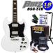Blitz Blitz BSG-STD WH электрогитара SG модель Marshall усилитель есть начинающий комплект 18 пункт ZOOM G1Four имеется 