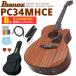 Ibanez Ibanez PC34MHCE NT электроакустическая гитара акустическая гитара начинающий введение 8 позиций комплект электрический akogi начинающий 
