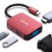 BENFEI 4in1 USB C ступица,USB C-HDMI VGA USB3.0 PD зарядка адаптер,Thunderbolt 3/4 сменный ta