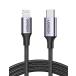 UGREEN USB-C Lightning кабель [MFi засвидетельствование получение PD соответствует 1M] внезапный скорость зарядка подсветка кабель высокая прочность нейлон плетеный iPh
