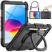 Timecity iPad (A16) no. 11/10 поколение кейс 2025 новый модель ударопрочный iPad 10 поколение (10.9 дюймовый ) / 11 поколение 