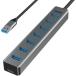 atolla USB ступица USB3.0 HUB 7 порт 100cm кабель USB3.0 ступица USB повышение Ultra тонкий 5Gbps супер высокая скорость вращение 