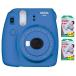Fujifilm Instax Mini 9 instant camera ( cobalt blue ) instant twin film pack (40 sheets ..) 2 sheets 