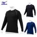  Mizuno обратная сторона ворсистый нижний low шея длинный рукав бейсбол нижняя рубашка унисекс взрослый круглый вырез теплоизоляция антибактериальный дезодорация 12JA2P83 MIZUNO 2024 осень-зима 