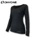  Onyone женский breath Tec PP длинный рукав длинный рукав внутренний рубашка нижний одежда спорт движение стрейч dry сделано в Японии черный OKJ85522 ONYONE