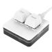 XYZAe расческа - The Tiny Keyboard 2Key for Mac/iPad копирование паста миниатюрный kopipe специальный красный ось 2 кнопка проводной клавиатура белый XA-TK2KMCW