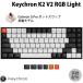 Keychron K2 V2 MacѸ ͭ / Bluetooth ξб ƥ󥭡쥹 ۥåȥå Gateron G Pro 㼴 84 RGB ܡ ͥݥԲ