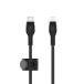 BELKIN �٥륭�� BoostCharge Pro Flex USB Type-C to Lightning ���ѵ� �Թ����ꥳ�󥱡��֥� PD�б� 1m �֥�å� CAA011bt1MBK �ͥ��ݥ�����̵��