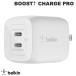 BELKIN bell gold BoostCharge Pro USB Type-C 2 порт максимальный 45W PPS / PD соответствует wall charger WCH011DQWH кошка pohs не возможно 