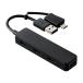  Elecom ELECOM USBHUB2.0 Type-C изменение адаптор есть . красочный модель автобус энергия 4 порт черный U2H-CA4003BBK
