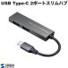 SANWA ����掠�ץ饤 USB Type-C 2�ݡ��ȥ����ϥ� USB Ax2 USB-3TCH24SN �ͥ��ݥ�����̵��