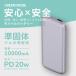 �O���[���n�E�X ���ő� ���o�C���o�b�e���[ PD20W�Ή� 10000mAh �p�[�v�� GreenHouse