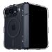 MagEasy iPhone Duo �ϏՌ��P�[�X �X�^���h�t�� MagSafe�Ή� Bright Stand M Transparent/Midnight Ring