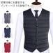  с хлопком лучший мужской down способ лучший лучший внутренний лучший передний открытие джентльмен одежда жилет внутренний tops V шея бизнес легкий защищающий от холода теплоизоляция осень-зима с хлопком 