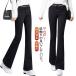  flare pants женский слаксы весна осень брюки прекрасный ножек ножек длина эффект длинные брюки леггинсы брюки стиль выше высота рост маленький видеть . высокий талия -тактный re