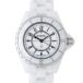 シャネル H0968 ホワイト J12 レディース 33mm