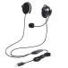  Elecom (ELECOM) HS-EH02UBK чёрный headset уголок .. проводной обе уголок USB легкий 